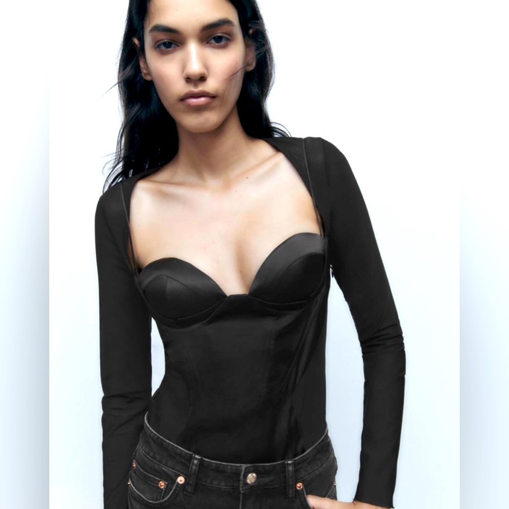Zara bustier top bodysuit